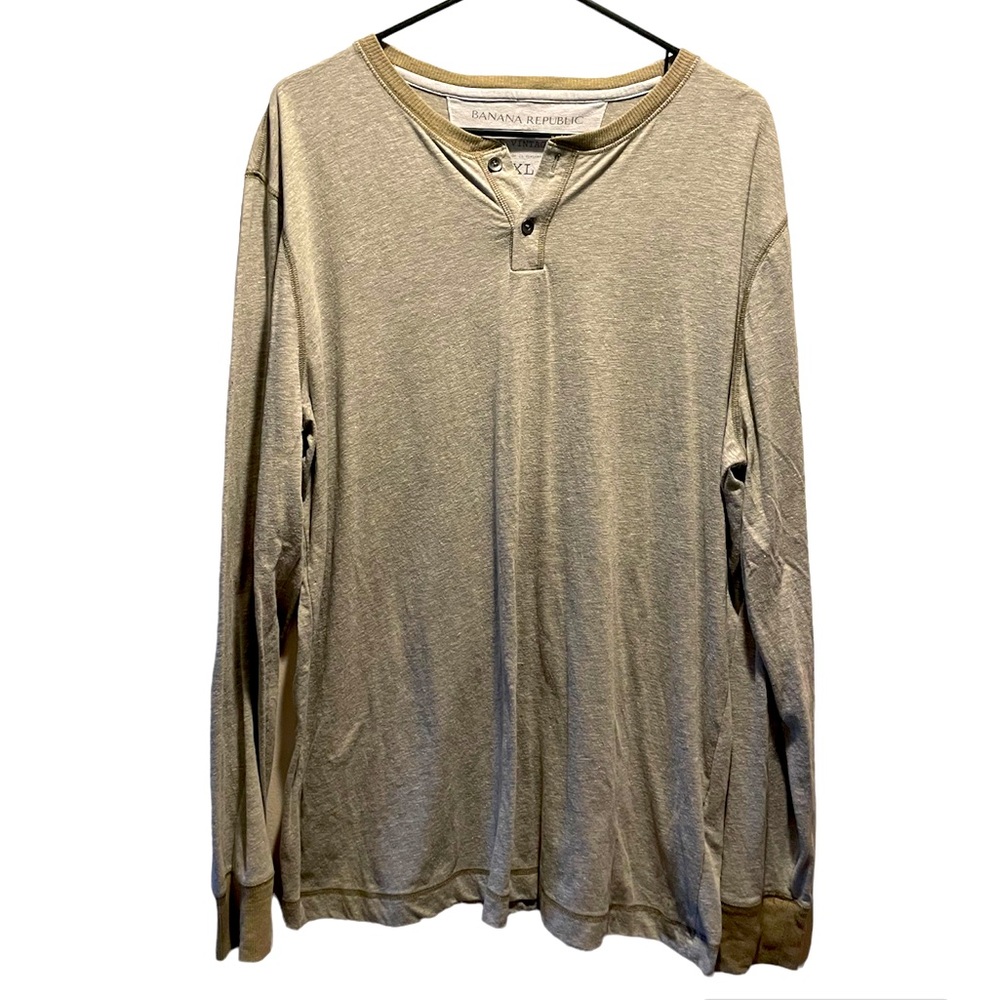 XL Green Banana Republic Henley